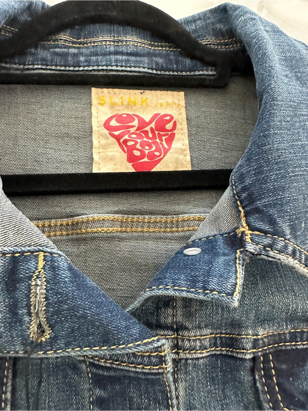 Slink Women's Blue Denim Jacket - Classic Trucker Style - Picture 10 of 10